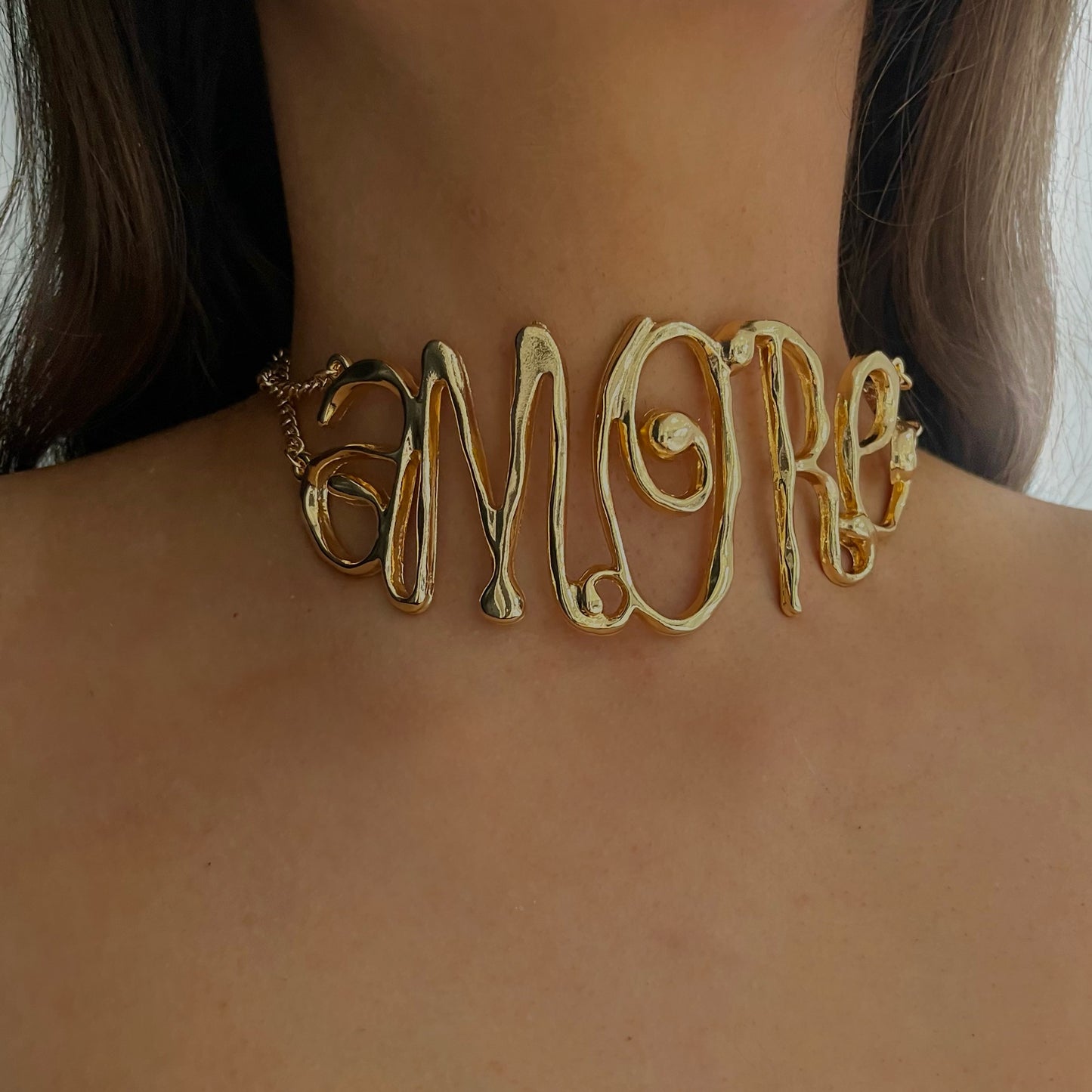 'Amore'  Gold Choker