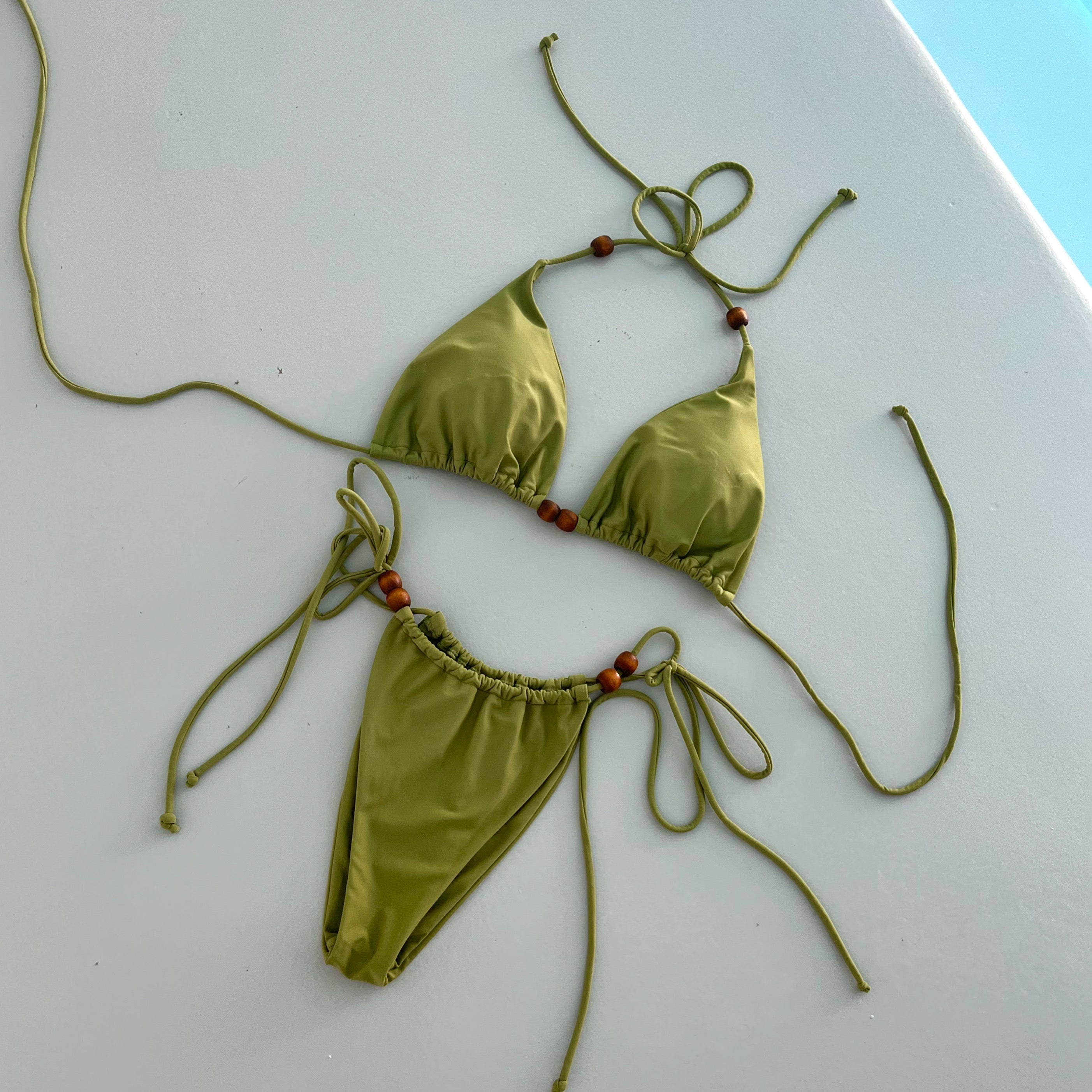 Calabassa Bikini Top Olive