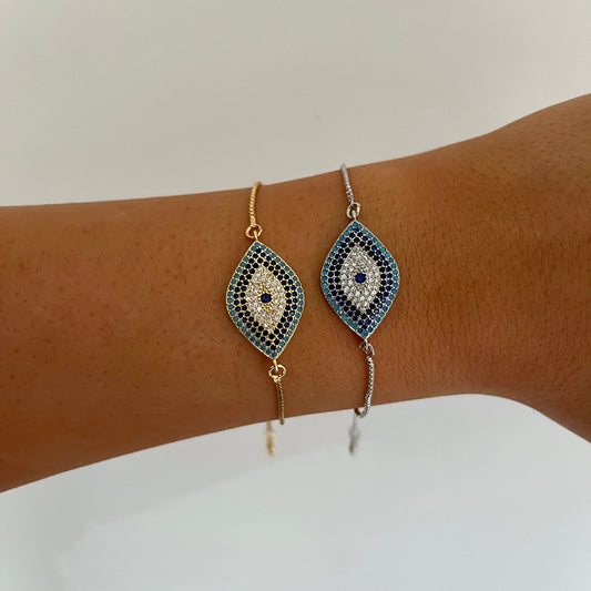 Evil Eye Silver Bracelet