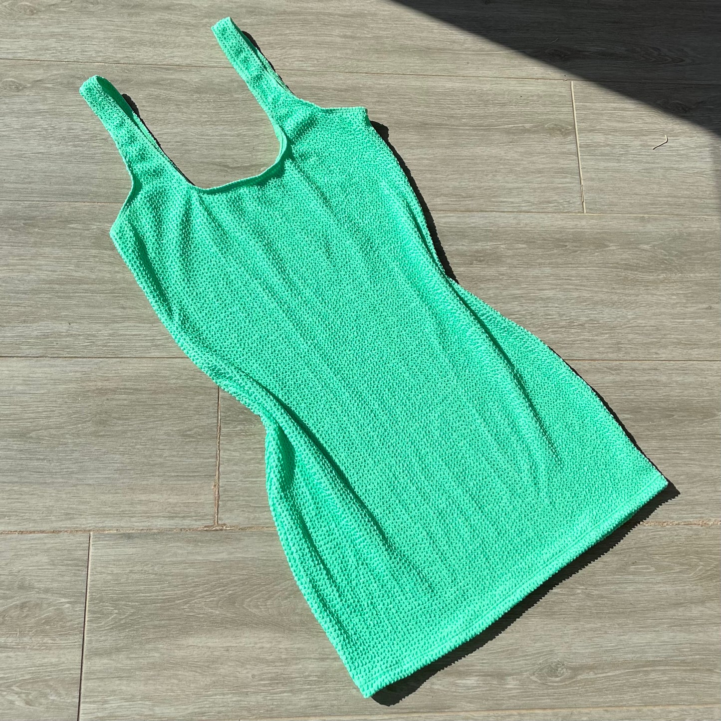 Mojito Green Crinkle Dress